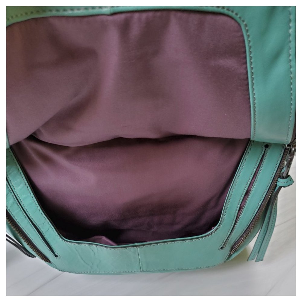 NWT Kooba Leroy Leather Cross Body Bag in Sea Glass blue teal - Picture 11 of 16